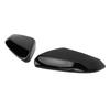 Side Door Rearview Mirror Cap Bright Black Weatherproof Car Door Side Mirror Cover