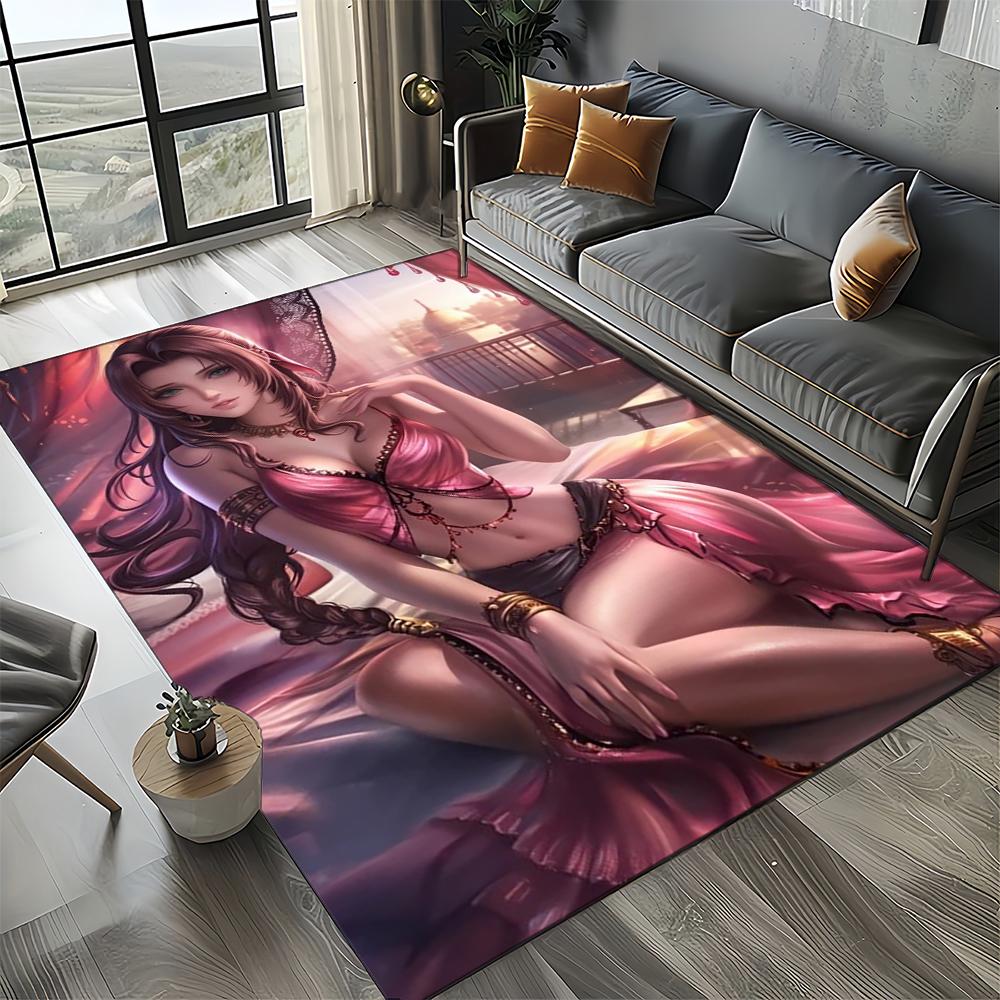 27 Style New Sephiroth Final Fantasy Games Cloud Tifa Aerith Carpet Rug for Living Room Bedroom Home Sofa,Kid Non-slip Floor Mat