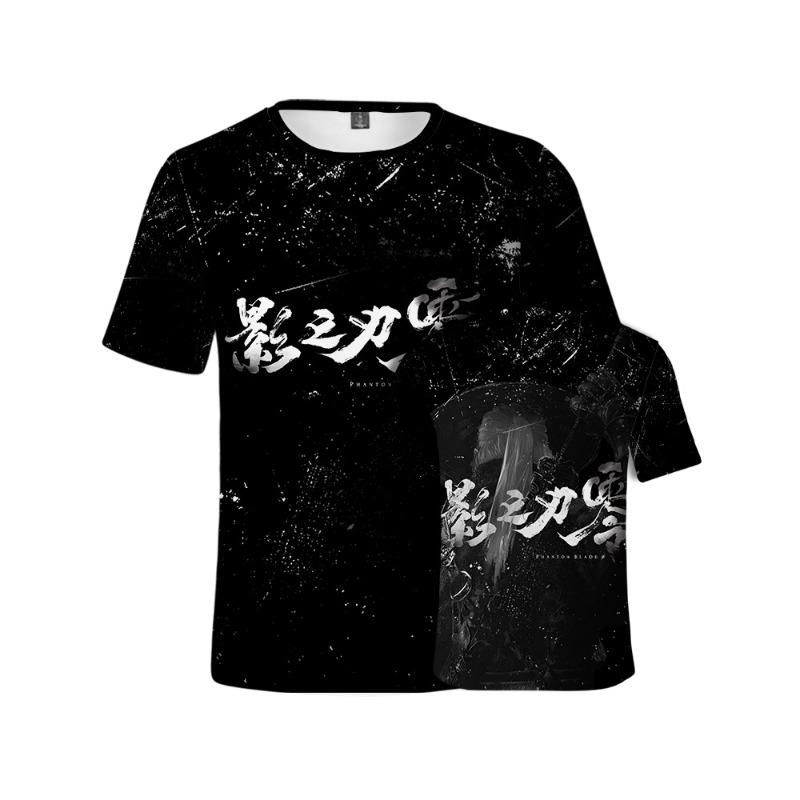 Men's 3D Printed T-Shirt Game Character Pattern Print Short Sleeve O-Neck Pullover Casual Top