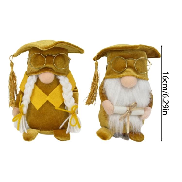Graduation Season Gnome Doctorial Hat School Office Birthday Holiday Party
