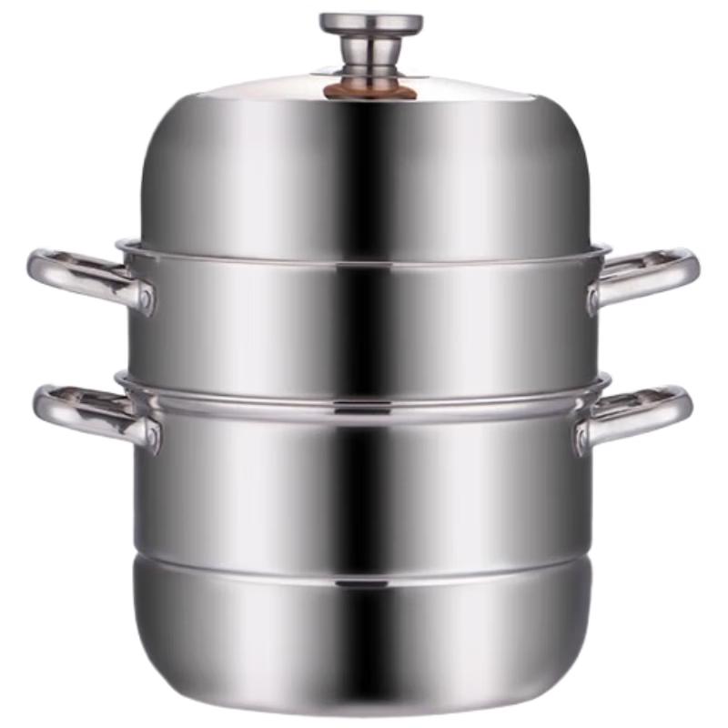 

Yiboweilai 28cm 3-Tier Stainless Steel Steamer Pot
