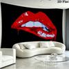 Sexy Red Lips Pattern Home Decor Tapestry, Wall Hanging, Decorative RV Wall Cloth.MGT0918585