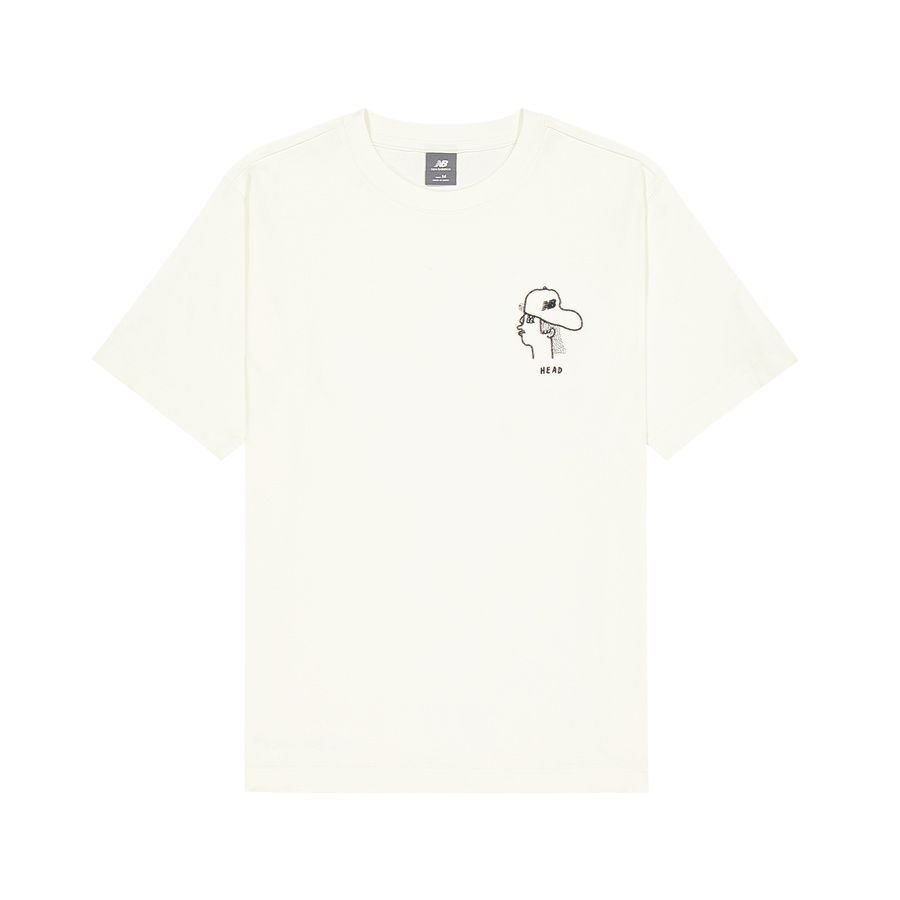New Balance NB Grey T Shirt Men s White NEF29611-WT L