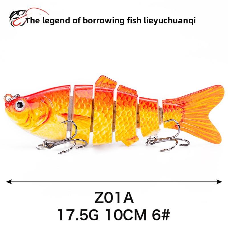 Simulated Multi-section Fish 10cm-6-6 Sections Luya Bait, Hard Bait, Fake Bait