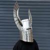 Medieval Crusader Knight Helmet with Grand Horned Crest  Handmade Steel Armor Helmet  LARP, Cosplay, Display  Knight Costume Helmet