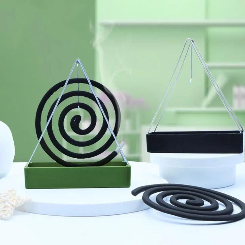 Triangle Mosquito Coil Holder Household Creative Fireproof and Anti-scalding Mosquito Coil Tray Holder Stove Bracket Ash Tray
