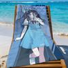 Game Aris Tendou Alice B-Blue A-Archive Towel Sports Quick Dry Travel Camping Gear Sandproof Soft Light Large Beach Towel