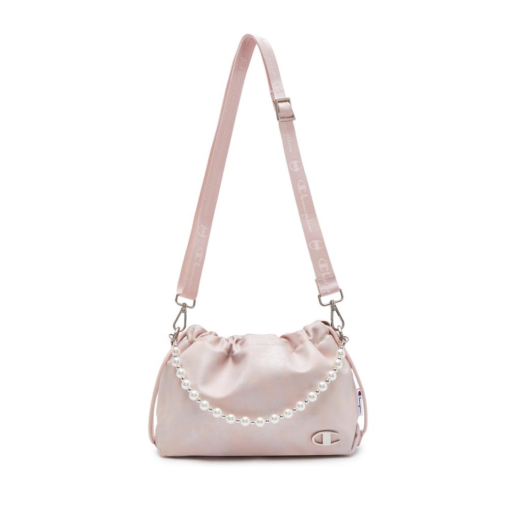 Champion Knitted Fabric Handbag, Shoulder Bag Small Unisex Black/Washed Pink/Silver White U5AACPU54