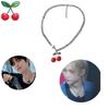 Stray Kids Felix Titanstahl Kirsch-Halskette für Männer Stilvolles minimalistisches Ketten-Accessoire