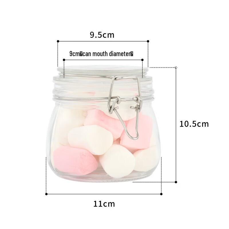 Ningzhao 500ml Glass Sealed Storage Jars (8-Pack)