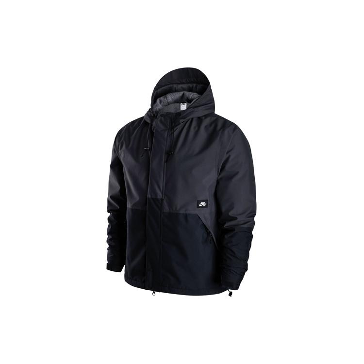 Nike SB Storm-FIT Woven Fleece Skateboard Hooded logo Jacket Black Unisex DH2626-060 XS