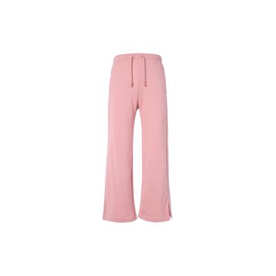 Einfarbige hochtaillierte Strick-Sporthose mit weitem Bein Damenunterteile Stardust-Rot FZ4339-618