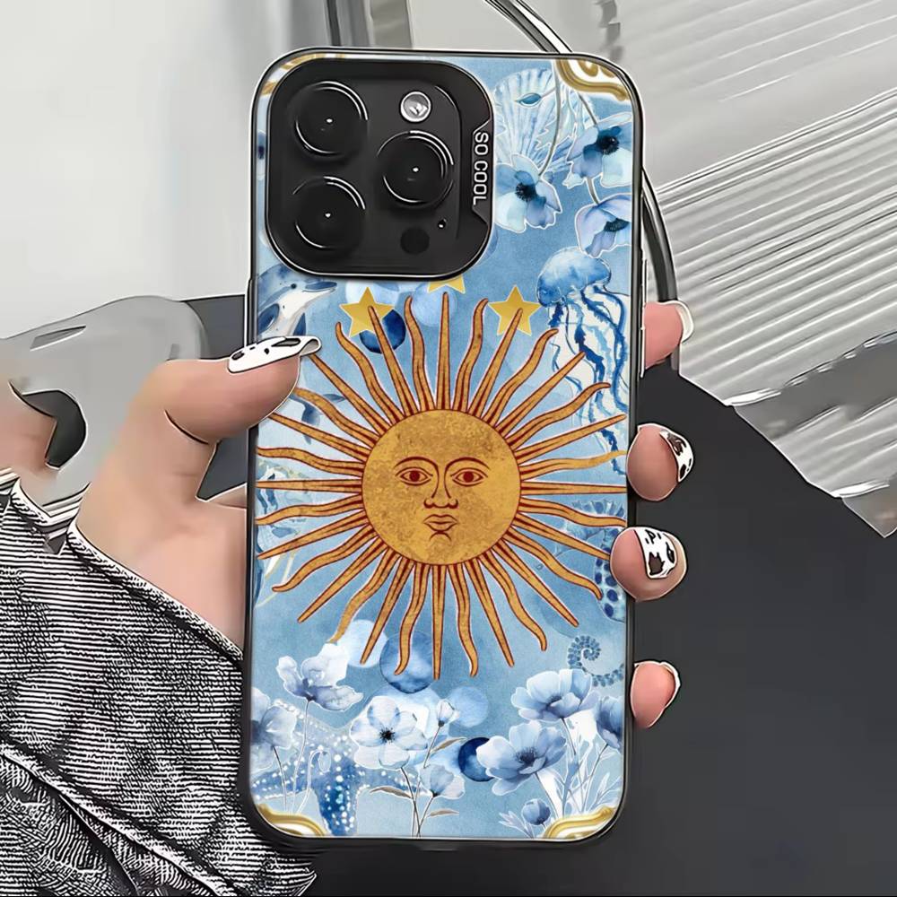 Argentina Football Support Flag Phone Case For iPhone 17,16,15,14,13,12,11 Plus,Pro Max,XS,Colored Silver Plated Inside Cover