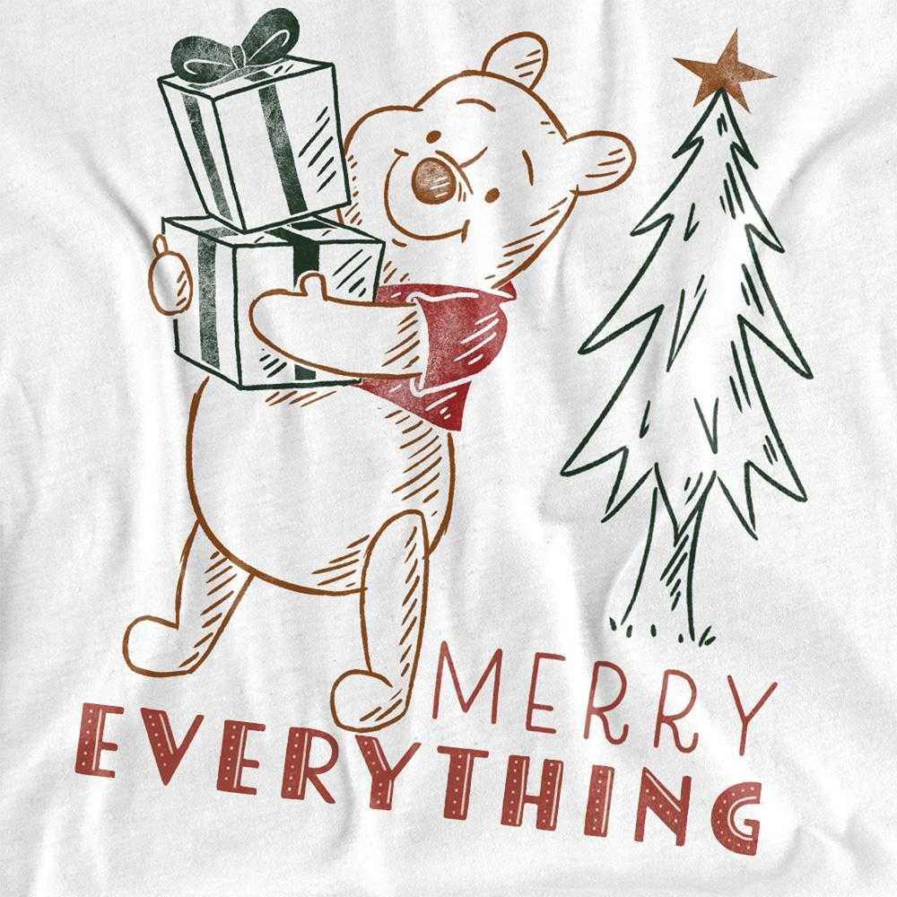 Winnie the Pooh Childrens/Kids Merry Everything Sketch T-Shirt