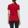 Adidas Round Neck Casual Logo Short Sleeve T-Shirt Women T-Shirts Red EH3876