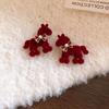 Zodiac Year Zircon Pearl Horse Earrings - Luxurious, Modern Studs for Women