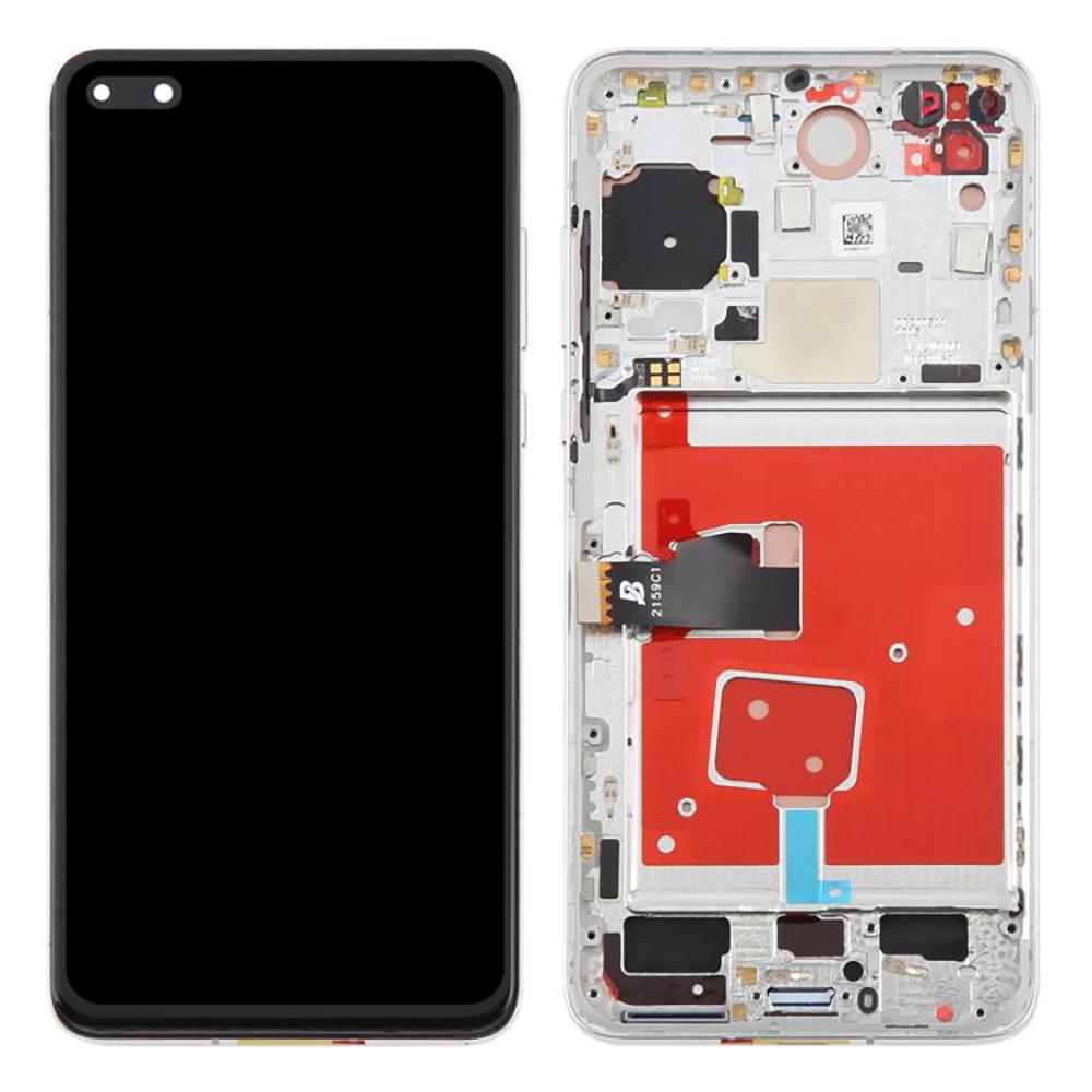 

For Huawei P40 Grade C LCD Screen and Digitizer Assembly+Frame Part (TFT Technology) (Without Logo) Silver