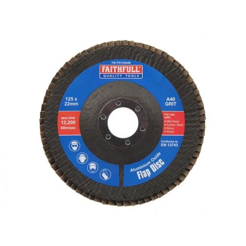 Faithfull Aluminum Oxide Flap Discs