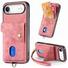 For iPhone Air Case with Card Holder Kickstand Leather Phone Back Cover