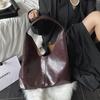 Leather Bag East Gate Oil Wax Leather Tote Bag Large Capacity Shoulder Bag Commuter Simple Design Women's Bag