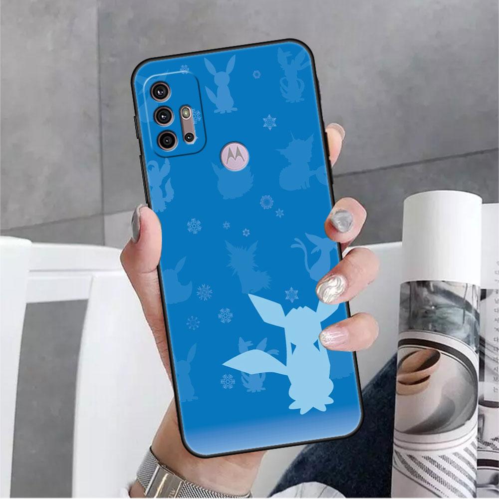 Pokemon-Anime Phone Case For Motorola G30 One Fusion Plus G9 Play G8 Power Lite G60 G50 E6s Edge 20 Pro Shockproof Cover Lunda