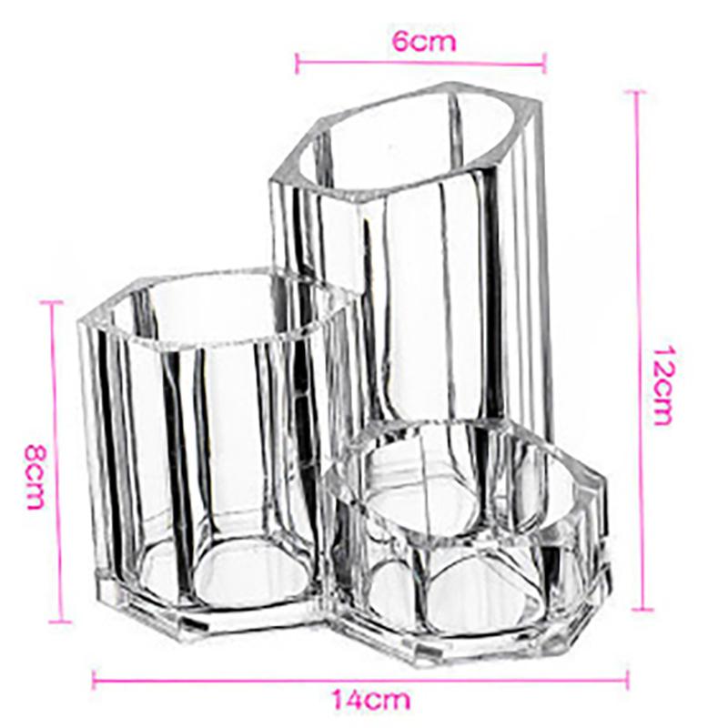 Clear Acrylic Makeup Brush Holder Desk Cosmetic Organiser Lipstick Storage Lipstick Storage Holder