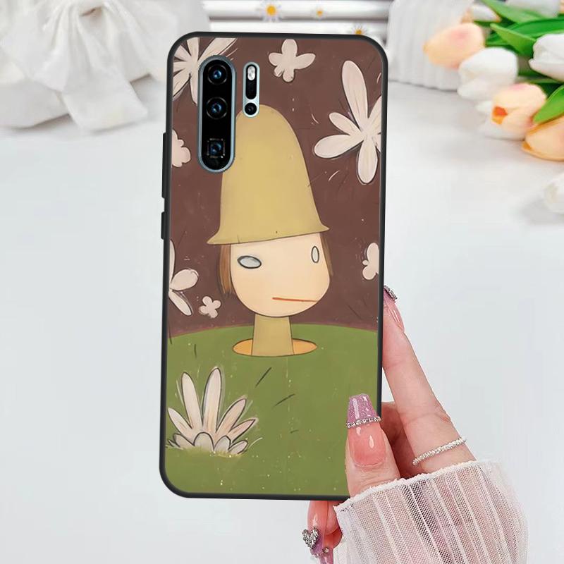 

Cartoon Aesthetic Yoshitomo Nara For Huawei Nova Y70 Y72 Y73 Y60 Y90 Y61 Y91 8i 7i 11i 12i 12s 9 10 SE P20 P30 P40 Lite Case Nova 10 SE