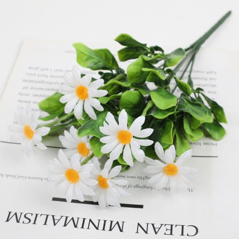 Daisy Daisy Artificial Flowers Bouquet DIY Artificial Table Vase Flower Arrangement Fake Plants Garden Bonsai