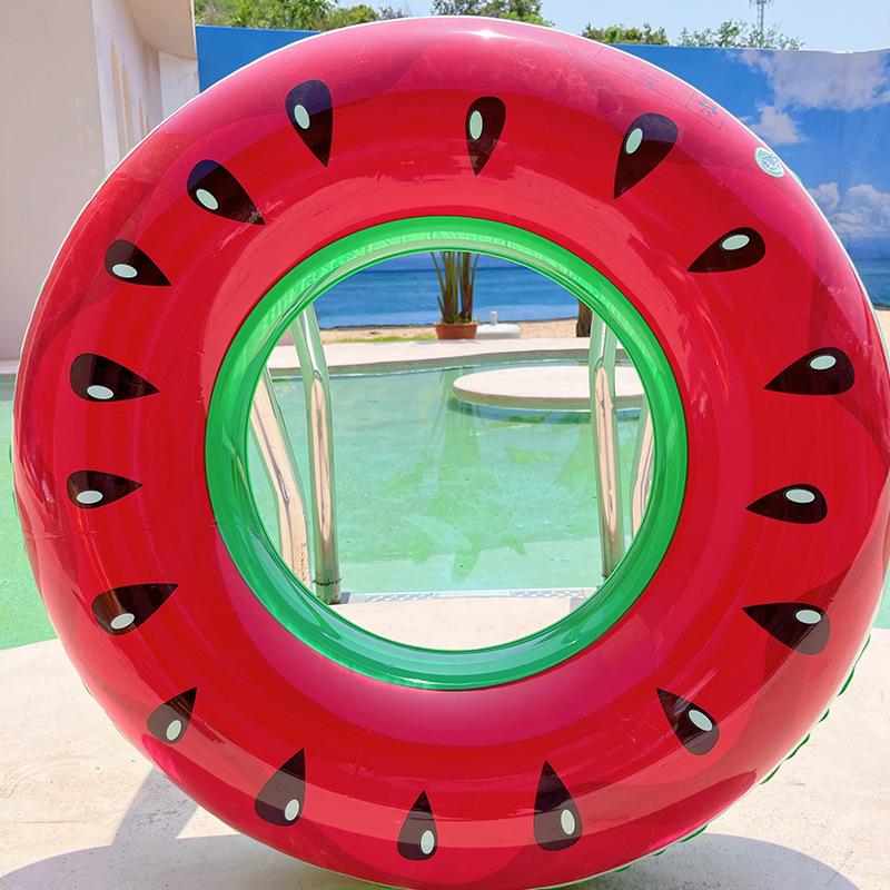 Creative Donut Shape Swimming Ring Adult Enlarged Thickened Underarm Ring Water Toy (,90# adult size)