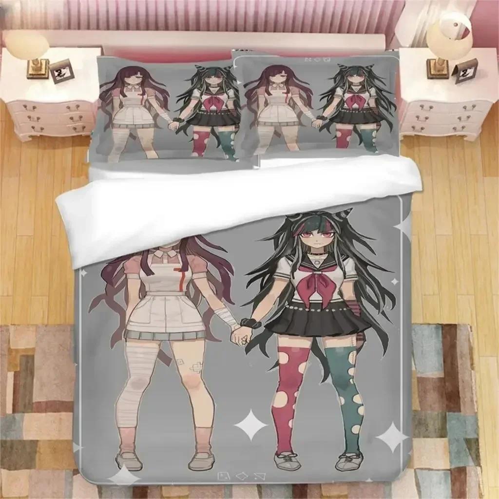 

Новий Модний Ігровий Аніме Hiyoko X Ibuki Комплект Постільної Білизни З Малюнком Наволочка Покривало На Ковдру М яке Розмір Queen King Постільна Білизна Для Дому 70x133cm 2pcs