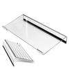 Tilted Computer Keyboard Stand, Clear Acrylic Keyboard Tray Holder for Easy Ergonomic Typing, Keyboard Riser for Office Desktop