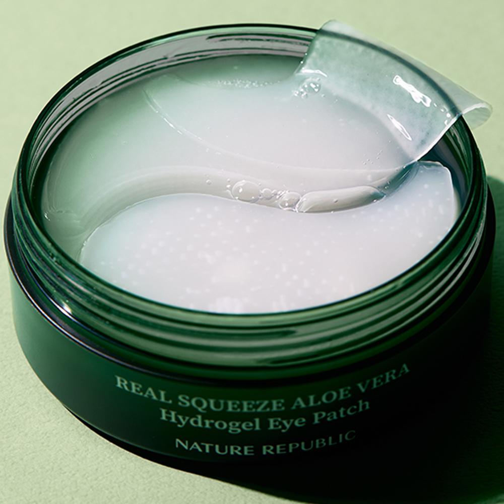 Nature Republic Real Squeeze Aloe Vera Hydrogel Augenpflaster (1 Packung / 60 Stück Pflaster)