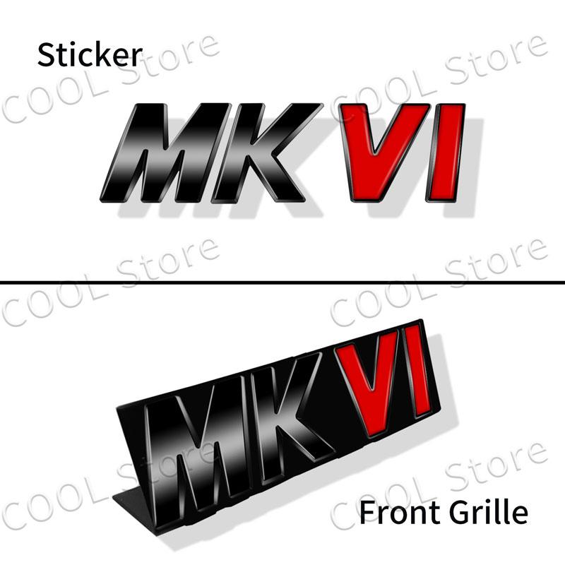 3D Metal MKIV MKV MKVI Logo Car Fender Emblem Rear Tail Trunk Badge Sticker For Volkswagen Golf MK4 MK5 MK6 MK7 Jett Passat