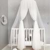Tenda da Culla in Pizzo per Bambini Tenda a Cupola Rotonda Tenda Sospesa Zanzariera Decorazione Stanza Bambini