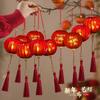 Year New Hanging Ornament Red Glowing Lanterns Chinese Mini Led Red Lantern Spring Festival Hanging Decoration