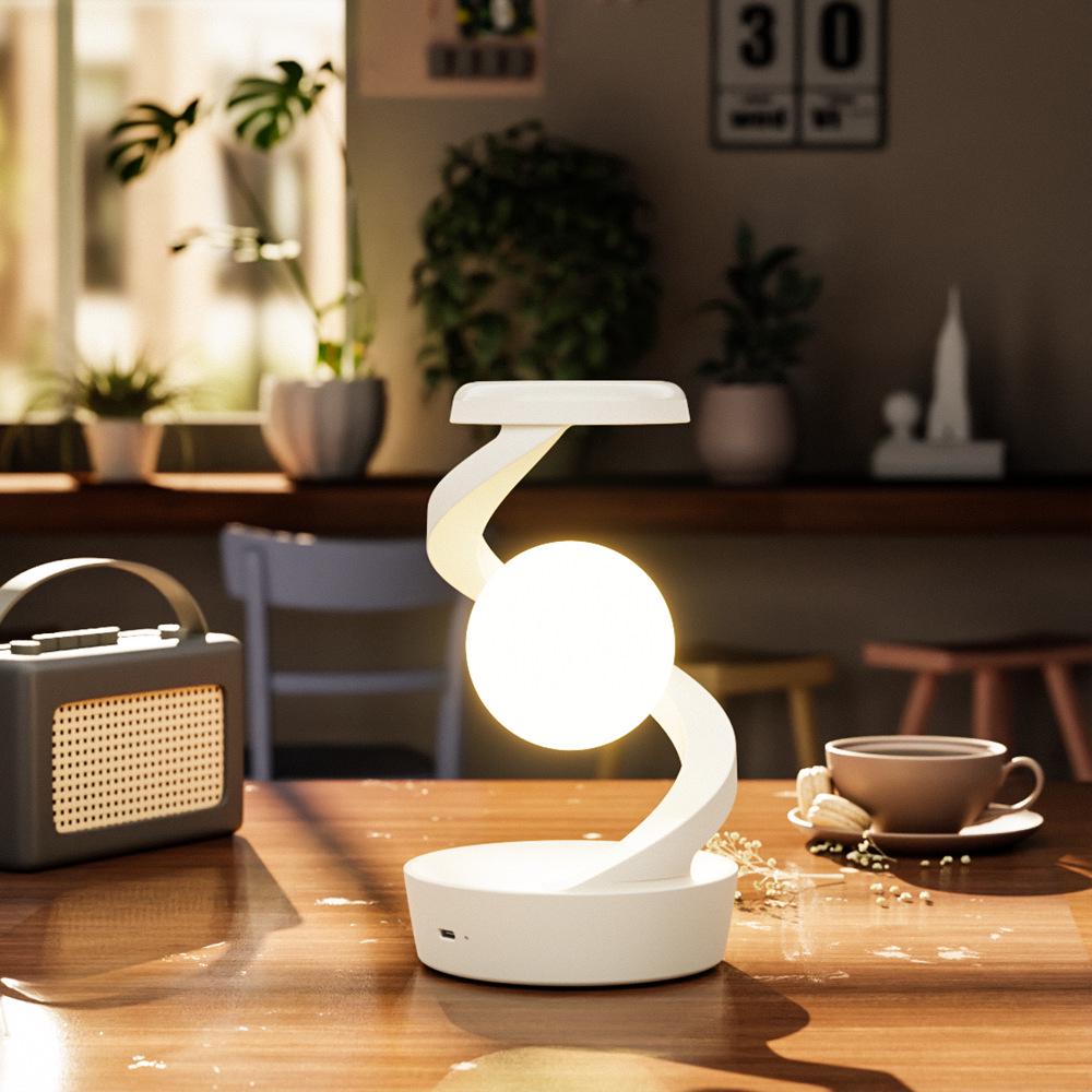 Innovative Rotating RGB Desk Lamp: Wireless Charger, Dimmable, Eye-Friendly, Decompression Night Light