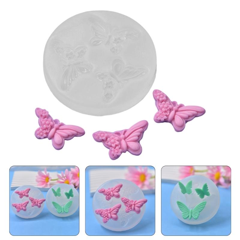 Silicone Mould Butterfly Shaped Mould Decorations Lovely Animal Epoxy Resin Molds Baking Molds for Chocolate Decorations