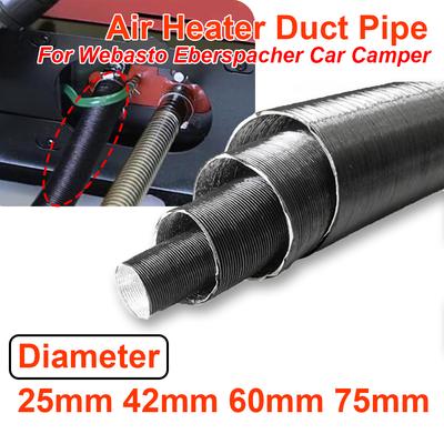 Diesel Parking Heater Air Outlet Vent Cover Duct Ducting Pipe Black For Webasto Dometic Eberspacher 25/42/60/75mm Accessories