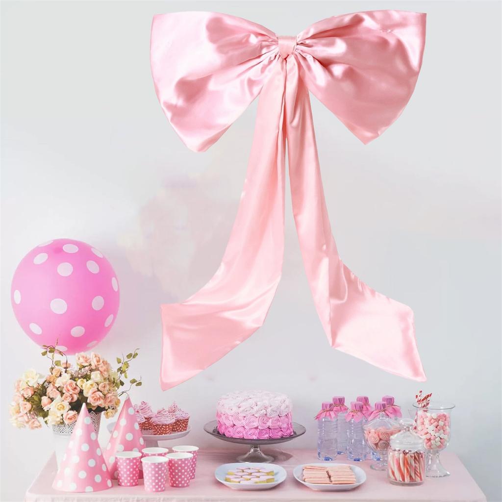 Giant Bow,Big  Bow,Giant Large Bow Wall Decorations For Birthday Room Party,Bridal Wedding Party Decor(24 X 31 Inch)