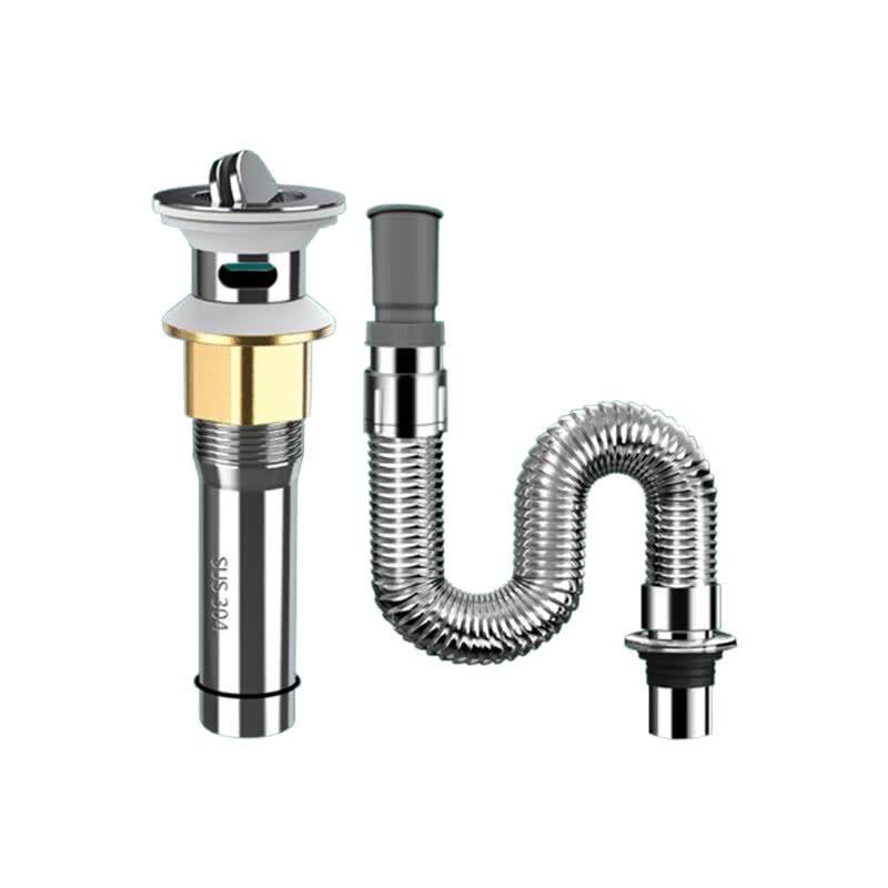 304 Stainless Steel Flip-Top Anti-Odor Drain Set