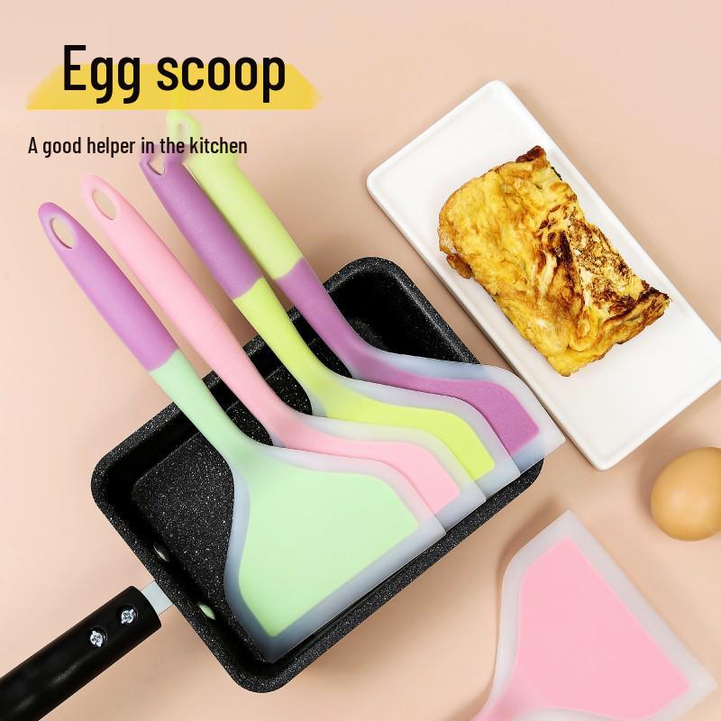 High-Temperature Resistant Non-Stick Food Grade Silicone Spatula for Stir-Fry and Egg Frying
