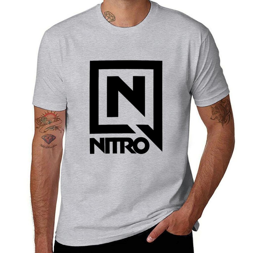 Ski-Nitro-Snowboard T-Shirt vintage clothes oversizeds blacks kawaii clothes mens t shirt