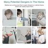 Child Safety Locks 4 Pack Long Drawer Locks No Drilling Transparent for Cabinets Fridge Toilet
