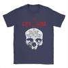 Vintage Russian Orthodox Saying Inscriptions Skull T-Shirts Men O Neck Cotton T Shirt Death To World Tee Plus Size Clothing