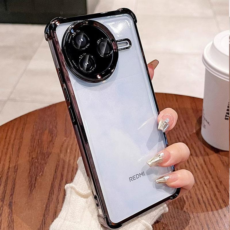 Transparent Clear Armor Case For Xiaomi POCO F7 ULTRA X7 X6 F6 F5 F3 M6 PRO 4G 5G Shockproof Silicone Soft Back Cover