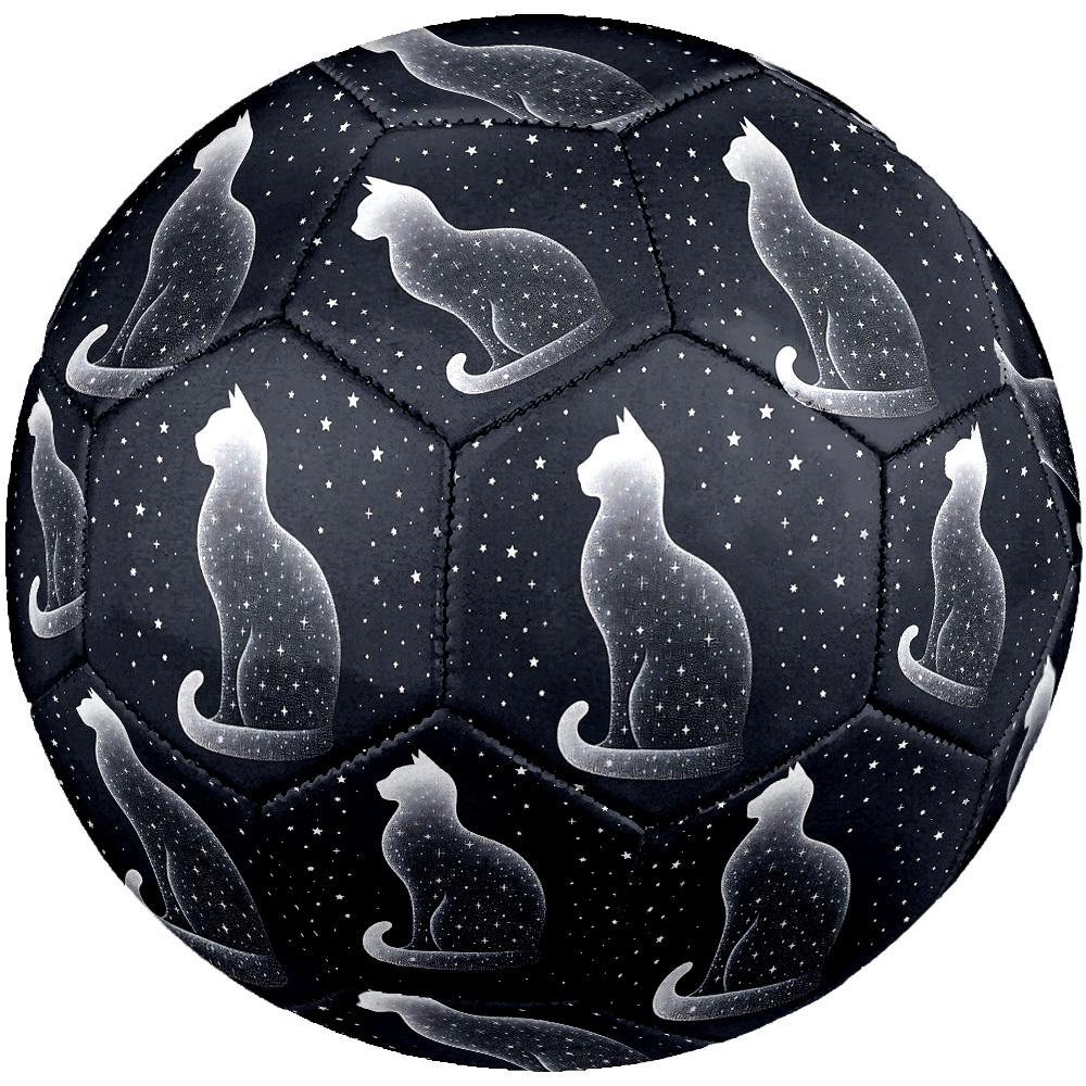 1pc Starry Night Cat Size 5 Soccer Ball Professional Match Training Football Indoor &Outdoor Sports Ball Lightweight Durable c6597