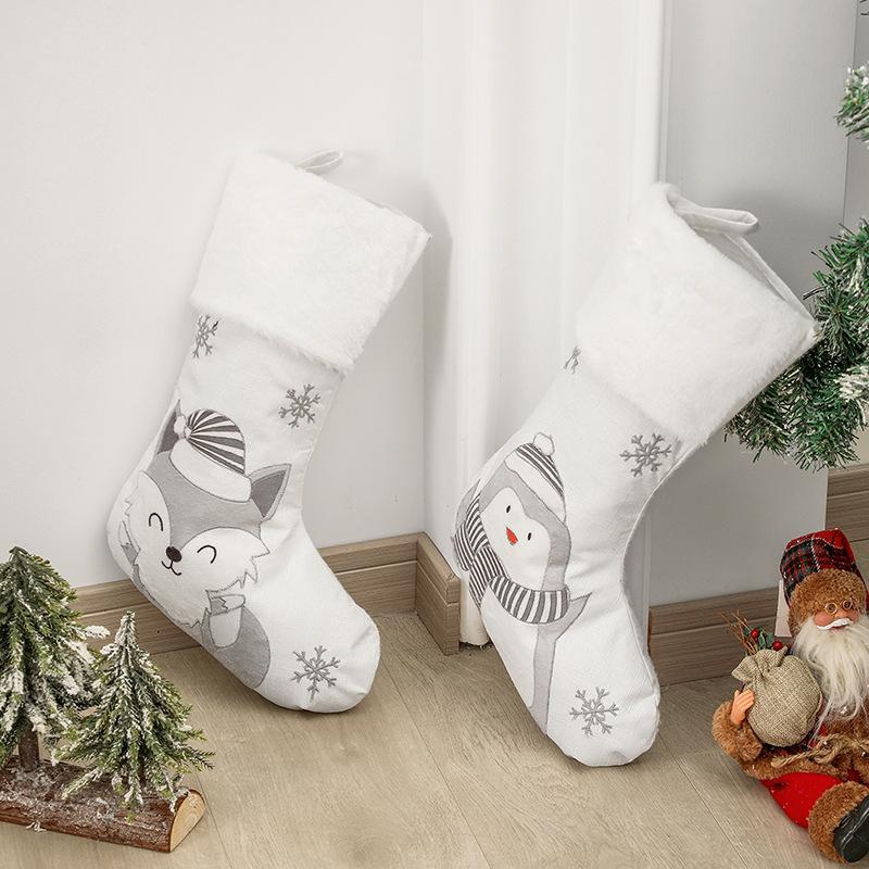 Christmas Decorations Santa Claus Pendants Christmas Socks Gift Bags Christmas Tree Ornaments Pendants Candy Bags