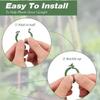 50-300Pcs Plant Support Clips Fixture Plastic Garden Plants Stalks Holder Strapping Clip For Climbing Plants Tomato Grape