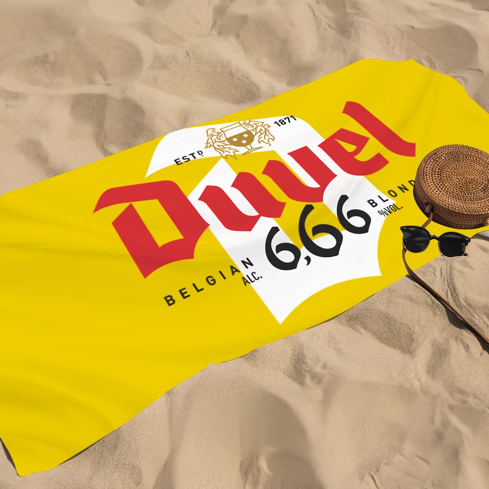 Kühltuch Weiches Poolgeschenk Für Bier Mode D-Duvel Reise Fitnessstudio Dusche Camping Schnelltrocknend Sport Großes Strandtuch