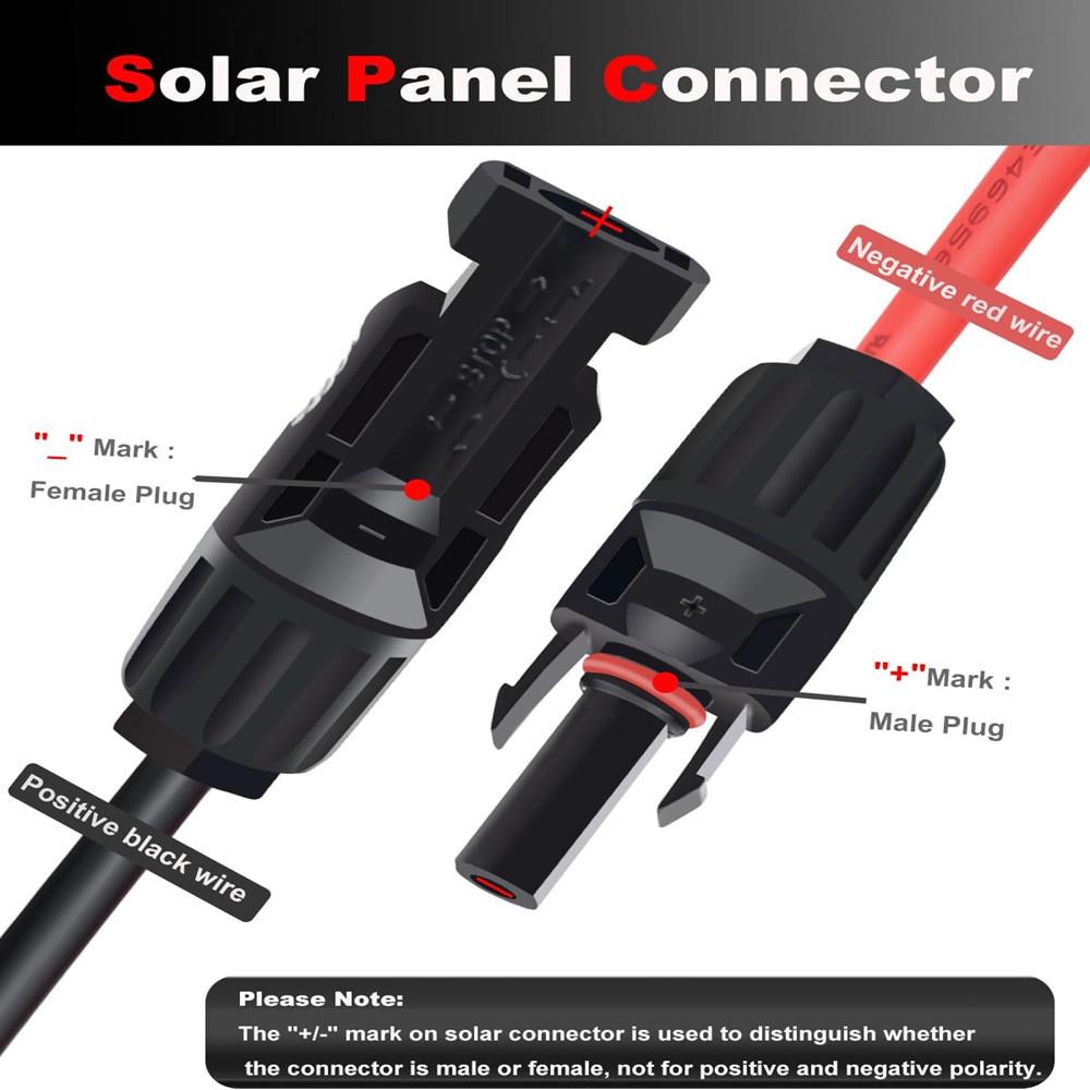 MC4 To DC Charging Extension Cable for Solar Panels (5521, 7909, 5525, 35135)